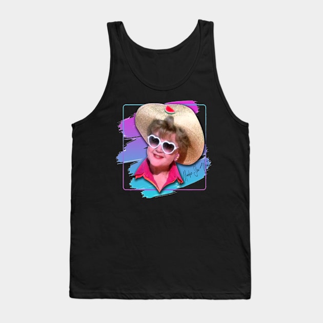 Jessica Fletcher- Retro Brush Paint Special Edition Tank Top by Hursed